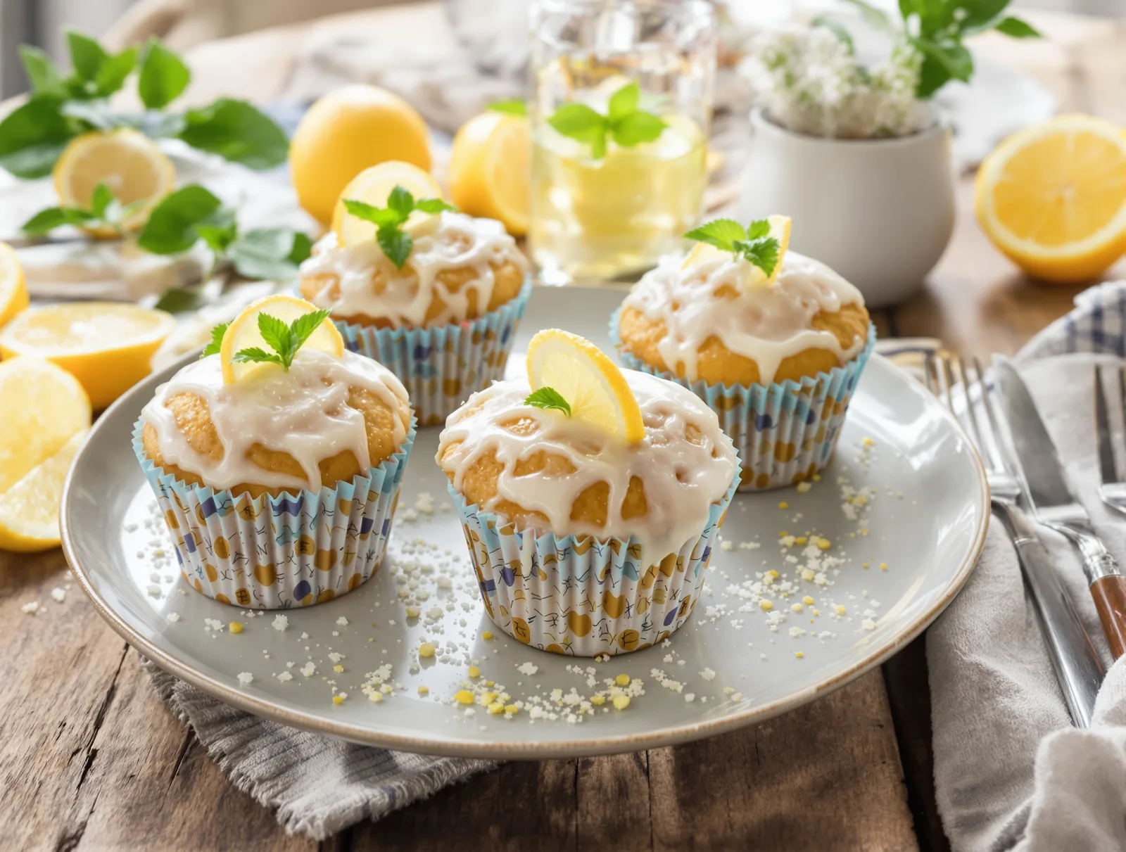 Citrónové muffiny
