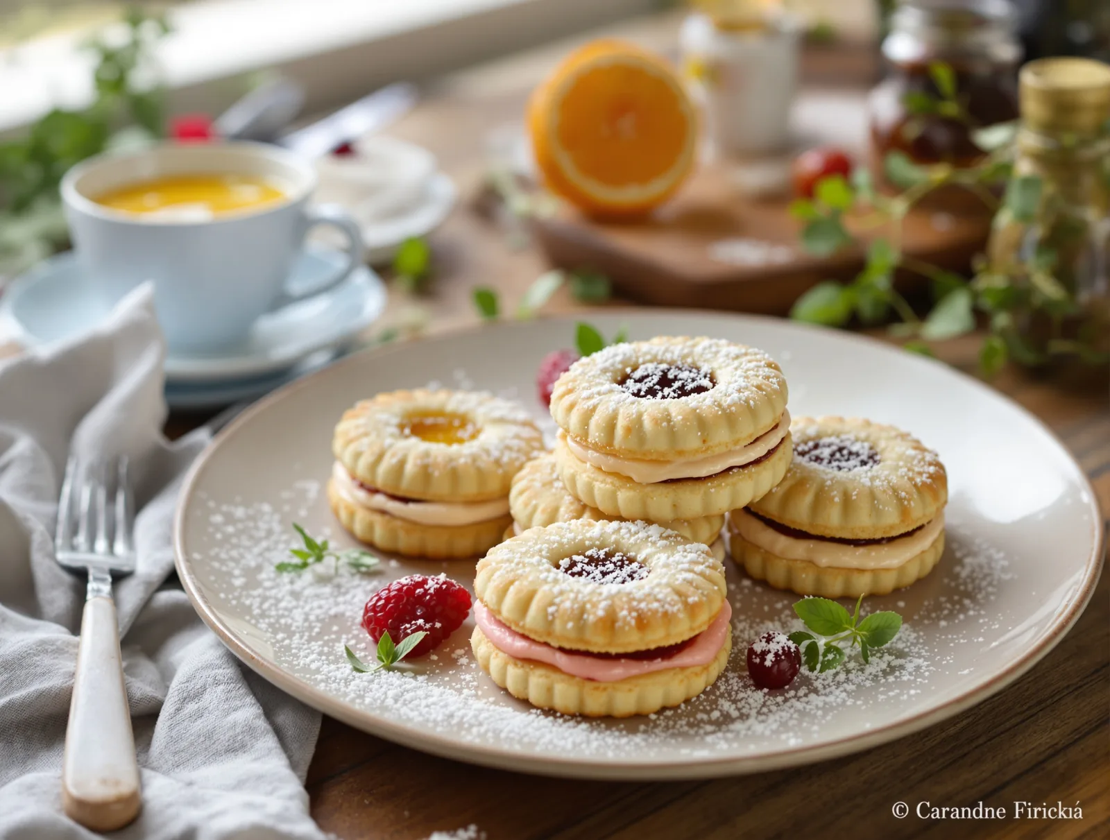 Linecké koláčiky s marmeládou